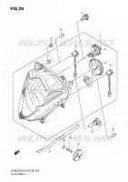 PHARE pour Suzuki GSX-F 650 2010