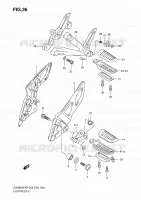 REPOSE PIED pour Suzuki GSX-F 650 2010