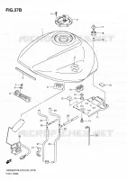 RESERVOIR D'ESSENCE (MODEL L0) pour Suzuki GSX-F 650 2010