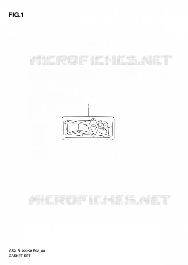KIT JOINTS Suzuki MOTO 1000 GSX-R 2010  GSX-R1000 L0/GSX-R1000Z L0 (E02,E14,E19,E24,E51,P37)