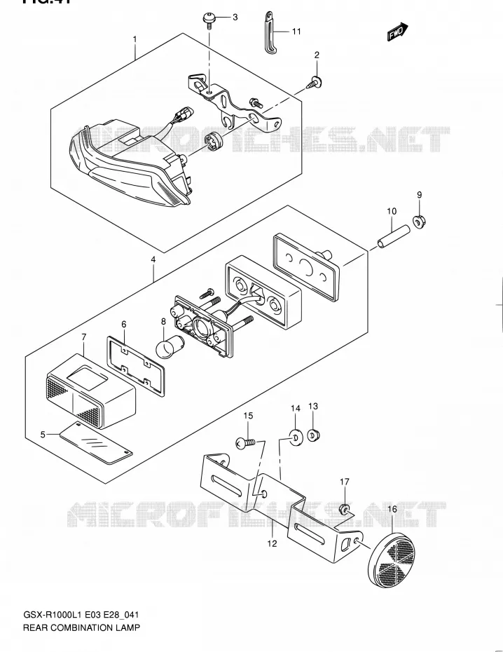 FAISCEAU ELECTRIQUE (GSX-R1000L1 E33) Suzuki MOTO 1000 GSX-R 2011  GSX-R1000 L1 (E03,E28,E33)