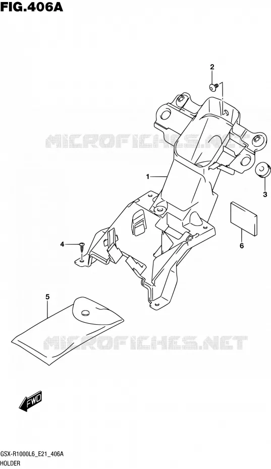 SUPPORT Suzuki MOTO 1000 GSX-R 2016  GSX-R1000UF L6 (E21)