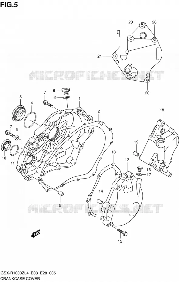 CARTER Suzuki MOTO 1000 GSX-R 2014  GSX-R1000Z L4 (E03,E28,E33)
