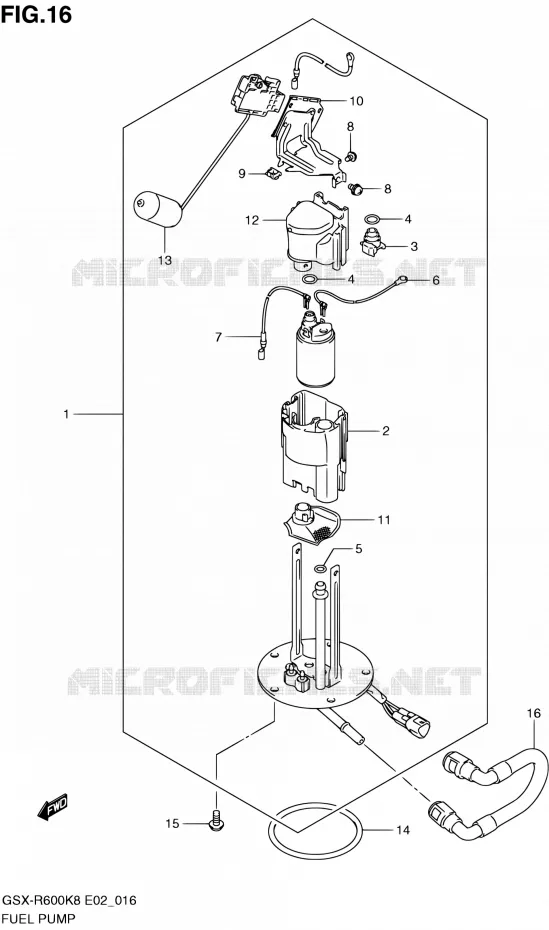 POMPE A ESSENCE Suzuki MOTO 600 GSX-R 2010  GSX-R600 L0 (E02,E19,E24)