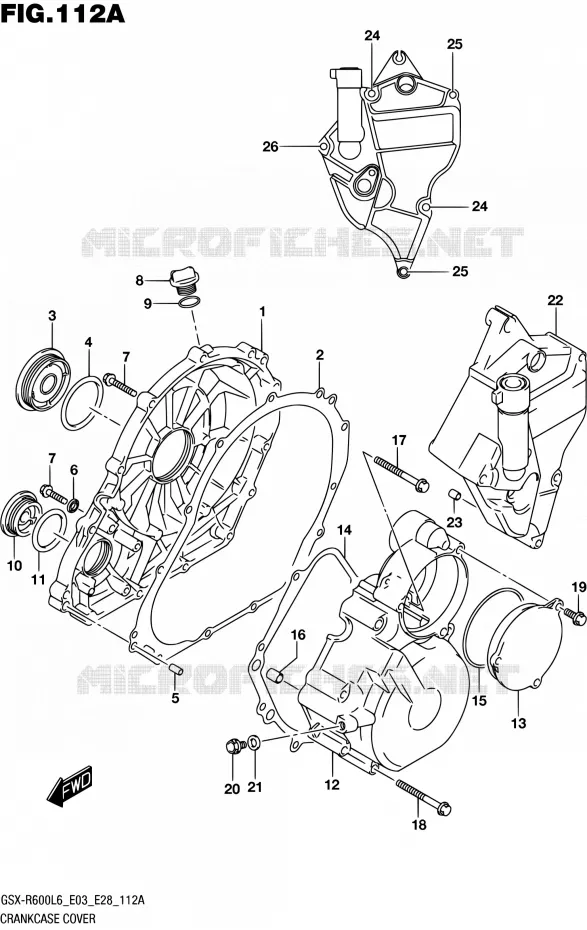 CARTER Suzuki MOTO 600 GSX-R 2016  GSX-R600 L6 (E03,E28,E33)