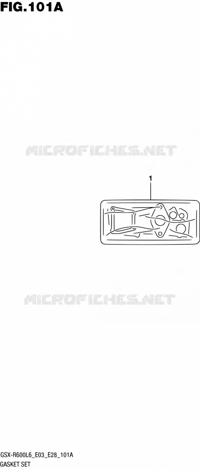 KIT JOINTS Suzuki MOTO 600 GSX-R 2016  GSX-R600 L6 (E03,E28,E33)