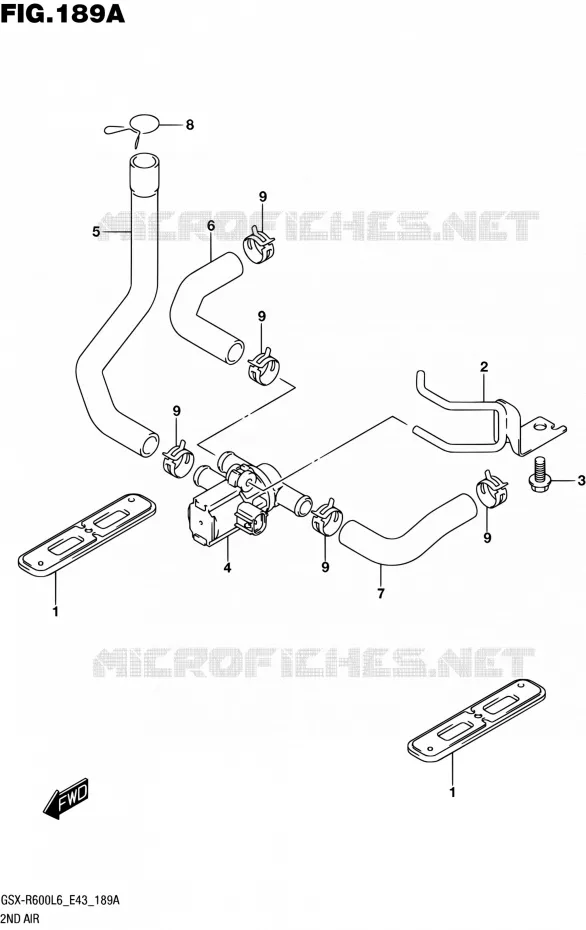 SYSTEME RECYCLAGE GAZ ECHAPPEMENT Suzuki MOTO 600 GSX-R 2016  GSX-R600 L6 (E43)