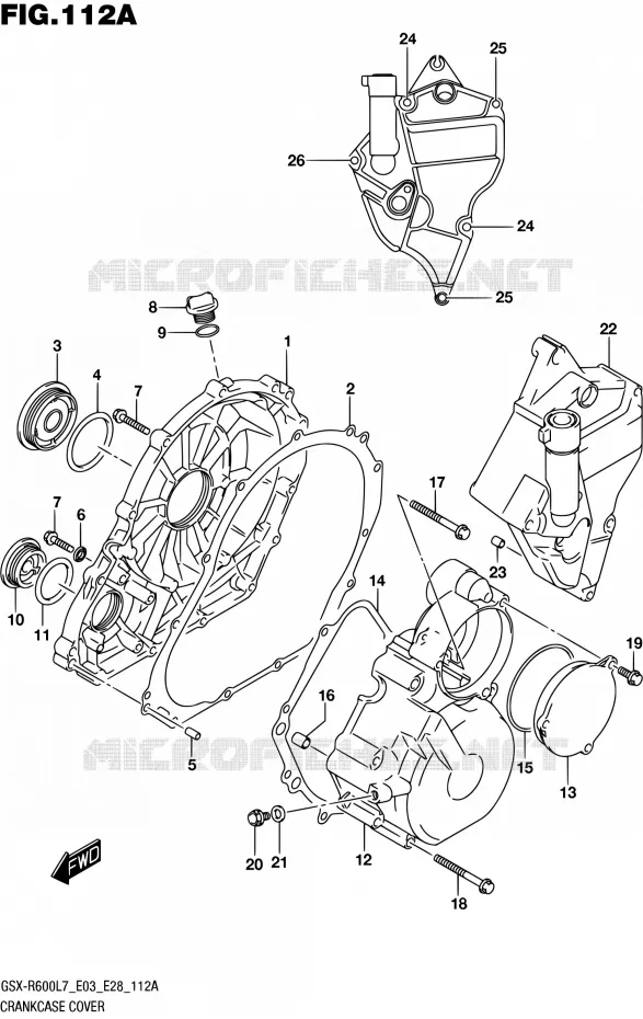 CARTER Suzuki MOTO 600 GSX-R 2017  GSX-R600 L7 (E03,E28,E33)