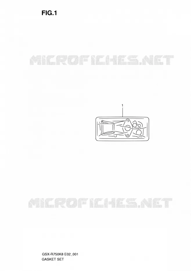 KIT JOINTS Suzuki MOTO 750 GSX-R 2010  GSX-R750 L0 (E02,E19)