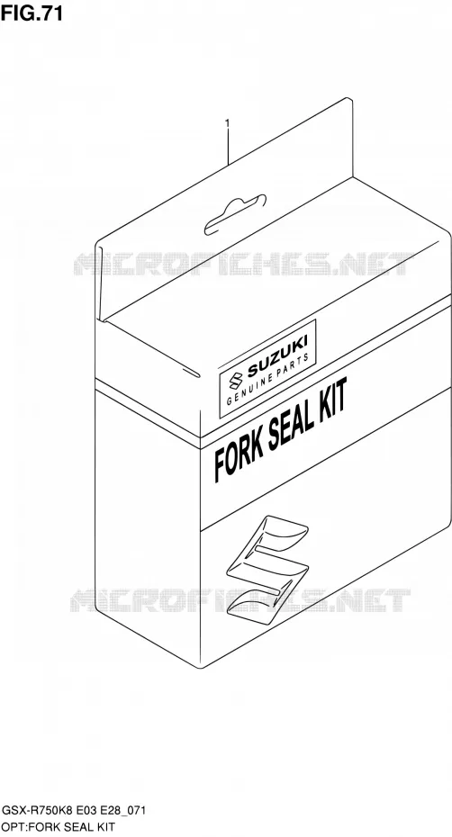 KIT JOINTS DE FOURCHE Suzuki MOTO 750 GSX-R 2010  GSX-R750 L0 (E03,E28,E33)