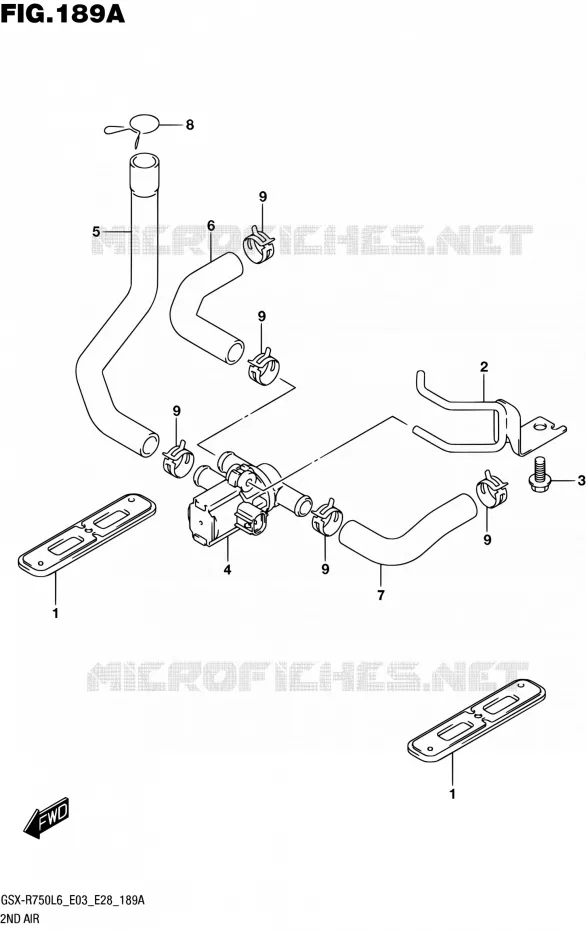 SYSTEME RECYCLAGE GAZ ECHAPPEMENT Suzuki MOTO 750 GSX-R 2016  GSX-R750 L6 (E03,E28,E33)