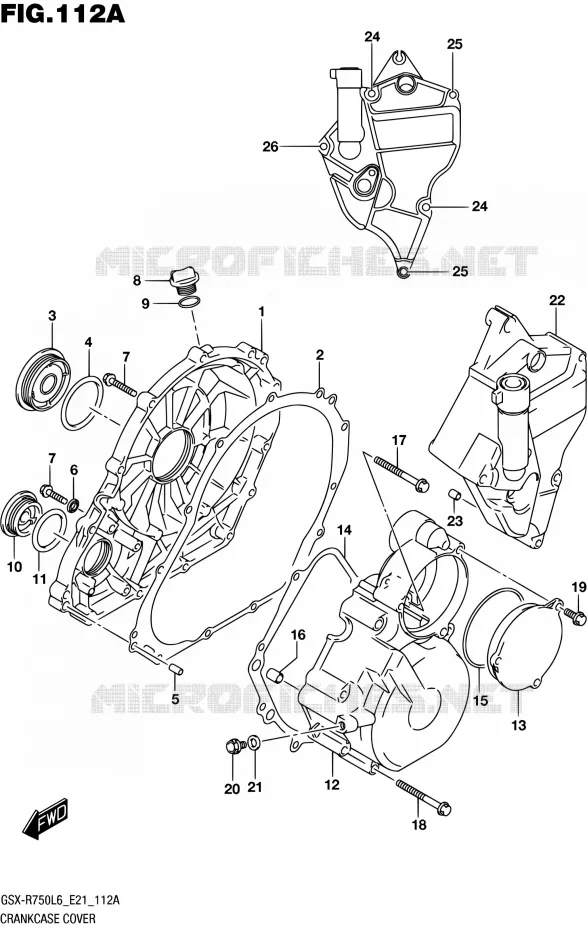 CARTER Suzuki MOTO 750 GSX-R 2016  GSX-R750 L6 (E21)