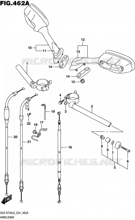 GUIDON Suzuki MOTO 750 GSX-R 2016  GSX-R750 L6 (E24)