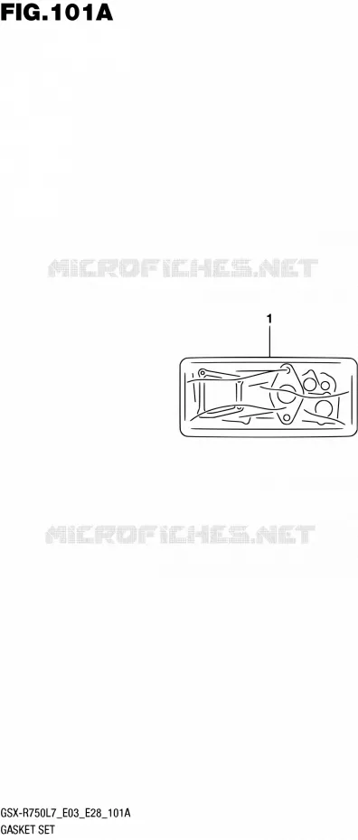 KIT JOINTS Suzuki MOTO 750 GSX-R 2017  GSX-R750 L7 (E03,E28,E33)