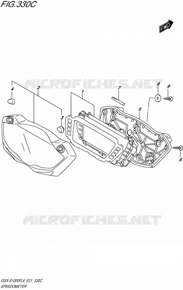 COMPTEUR (GSX-S1000FAL6 E21) Suzuki MOTO 1000 GSX-S 2016  GSX-S1000FA L6 (E21)
