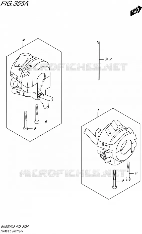 COMMODOS Suzuki MOTO 250 INAZUMA 1992  GW250F L5 (P03,P28,P33)