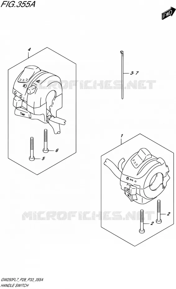 COMMODOS Suzuki MOTO 250 INAZUMA 2017  GW250F L7 (P28,P33)