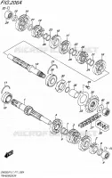 TRANSMISSION pour Suzuki INAZUMA 250 2017
