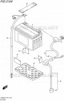 BATTERIE pour Suzuki INAZUMA 250 1995