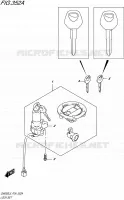 KIT SERRURE pour Suzuki INAZUMA 250 1995