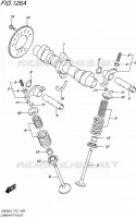 ARBRE A CAMES   VALVE pour Suzuki INAZUMA 250 1992