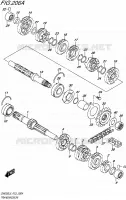 TRANSMISSION pour Suzuki INAZUMA 250 1992
