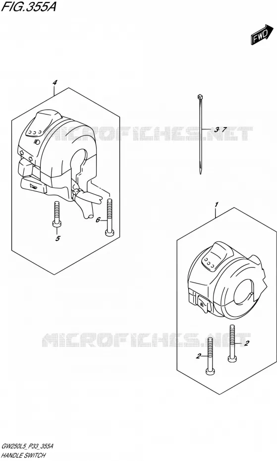 COMMODOS Suzuki MOTO 250 INAZUMA 1992  GW250 L5 (P03,P28,P33)