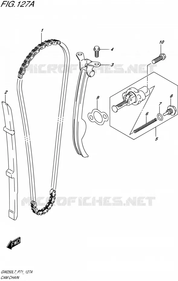 DISTRIBUTION Suzuki MOTO 250 INAZUMA 2017  GW250 L7 (P71)