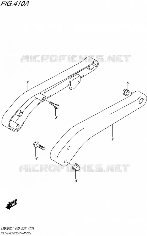 SUPPORT DOSSERET Suzuki MOTO 650 BOULEVARD 2017  LS650B L7 (E03,E28,E33)