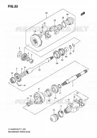 COUPLE CONIQUE (P24) pour Suzuki KINGQUAD 400 2010