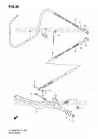 FREIN ARRIERE pour Suzuki KINGQUAD 400 2010