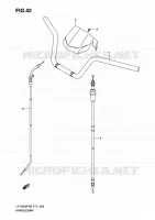 GUIDON (P17) pour Suzuki KINGQUAD 400 2010