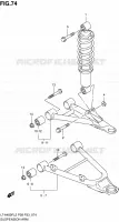 AMORTISSEUR   TRIANGLES pour Suzuki KINGQUAD 400 2012