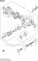 CARDAN   COUPLE CONIQUE (ARRIERE) pour Suzuki KINGQUAD 400 2012