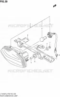 ENSEMBLE FEU ARRIERE (LT A400FL2 P33) pour Suzuki KINGQUAD 400 2012