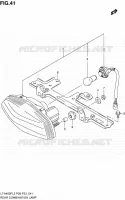 ENSEMBLE FEU ARRIERE (LT A400FZL2 P33) pour Suzuki KINGQUAD 400 2012