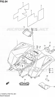 GARDE BOUE ARRIERE (LT A400FZL2 P28) pour Suzuki KINGQUAD 400 2012