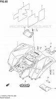 GARDE BOUE ARRIERE (LT A400FZL2 P33) pour Suzuki KINGQUAD 400 2012