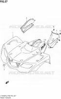 GARDE BOUE AVANT (LT A400FZL2 P33) pour Suzuki KINGQUAD 400 2012