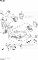 PHARE (LT A400FZL2 P28) pour Suzuki KINGQUAD 400 2012