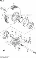 ROUE ARRIERE DROITE pour Suzuki KINGQUAD 400 2012