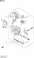 CORPS DE PAPILLON pour Suzuki KINGQUAD 400 2012