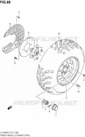 ROUE AVANT (LT A400FL2 P24) pour Suzuki KINGQUAD 400 2012
