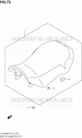 SELLE (LT A400FZL2 P17) pour Suzuki KINGQUAD 400 2012