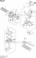 ENSEMBLE LEVIERS   POIGNEES pour Suzuki KINGQUAD 400 2013