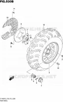 ROUE AVANT (LT A400FL5 P33) pour Suzuki KINGQUAD 400 2015