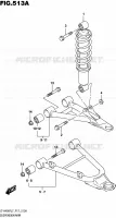 AMORTISSEUR   TRIANGLES pour Suzuki KINGQUAD 400 2017