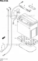 BATTERIE pour Suzuki KINGQUAD 400 2017