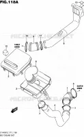 CONDUIT D'ADMISSION CARTER COURROIE pour Suzuki KINGQUAD 400 2017