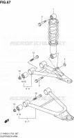 AMORTISSEUR   TRIANGLES (LT A400L4 P33) pour Suzuki KINGQUAD 400 2014